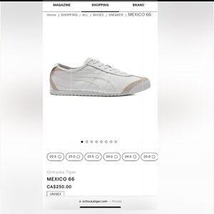 Brand new in box Onitsuka Tiger sneakers.